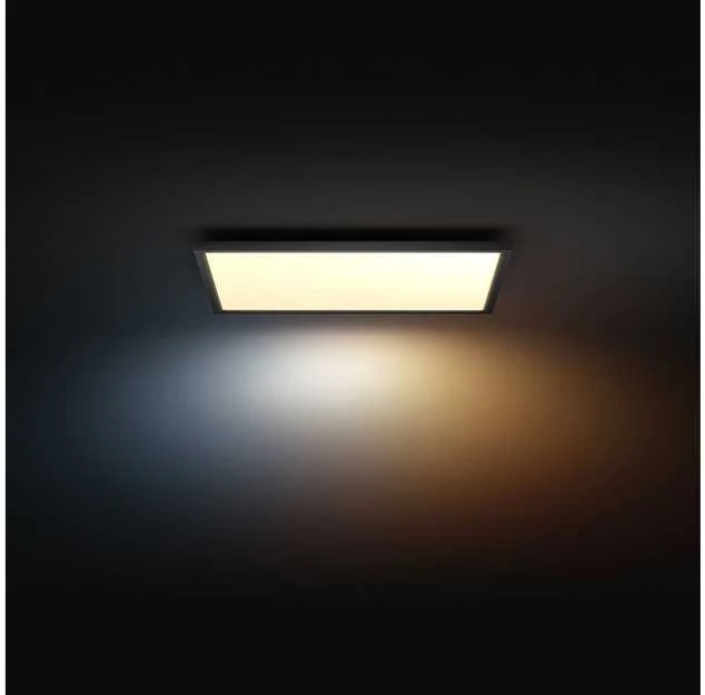 Lubinis šviestuvas Lampa sufitowa Philips Hue Aurelle panelowa lampa SQ XL juodas