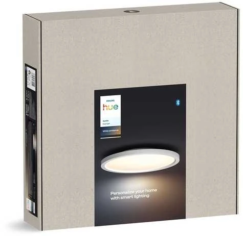 Lubinis šviestuvas „Philips Hue Aurelle“ aplink panelinį šviestuvą, „Baltas“ | 2200–6500 „Hue Baltas Ambiance“
