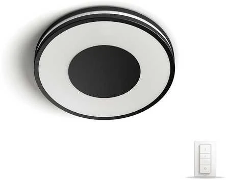 Lubinis šviestuvas Philips Hue Be baltos atmosferos išmanusis lubų šviestuvas, juodas