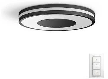 Lubinis šviestuvas Philips Hue Be baltos atmosferos išmanusis lubų šviestuvas, juodas
