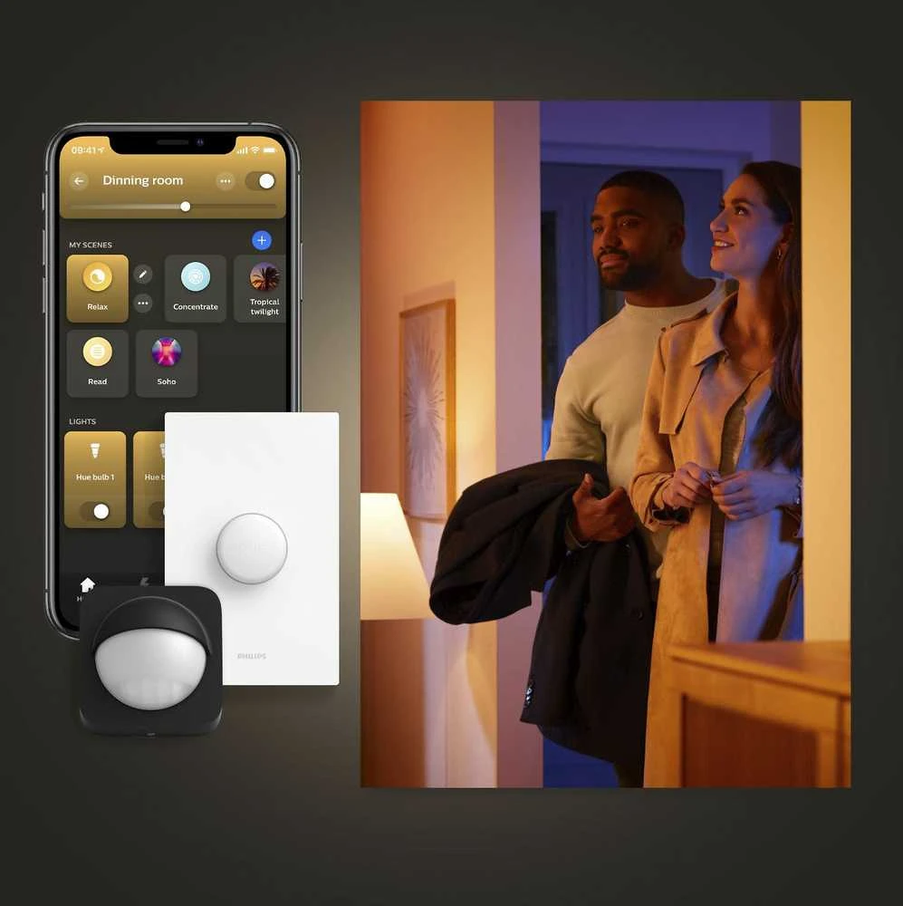 Lubinis šviestuvas Philips Hue balta ir spalvota aplinka „Datura XL“