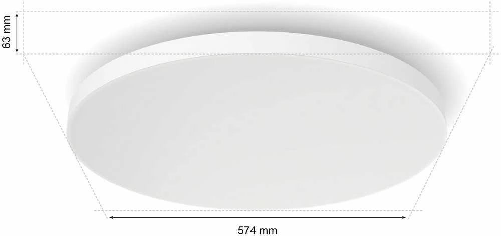 Lubinis šviestuvas Philips Hue balta ir spalvota aplinka „Datura XL“