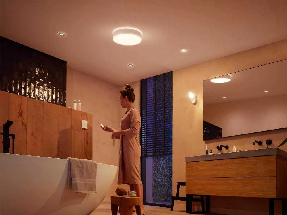 Lubinis šviestuvas Philips Hue Devere M lubos baltos