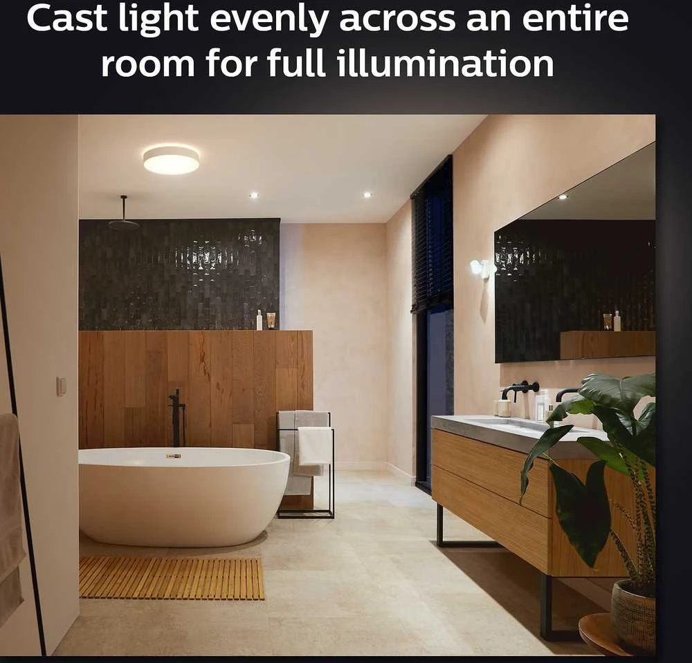 Lubinis šviestuvas Philips Hue Devere M lubos baltos