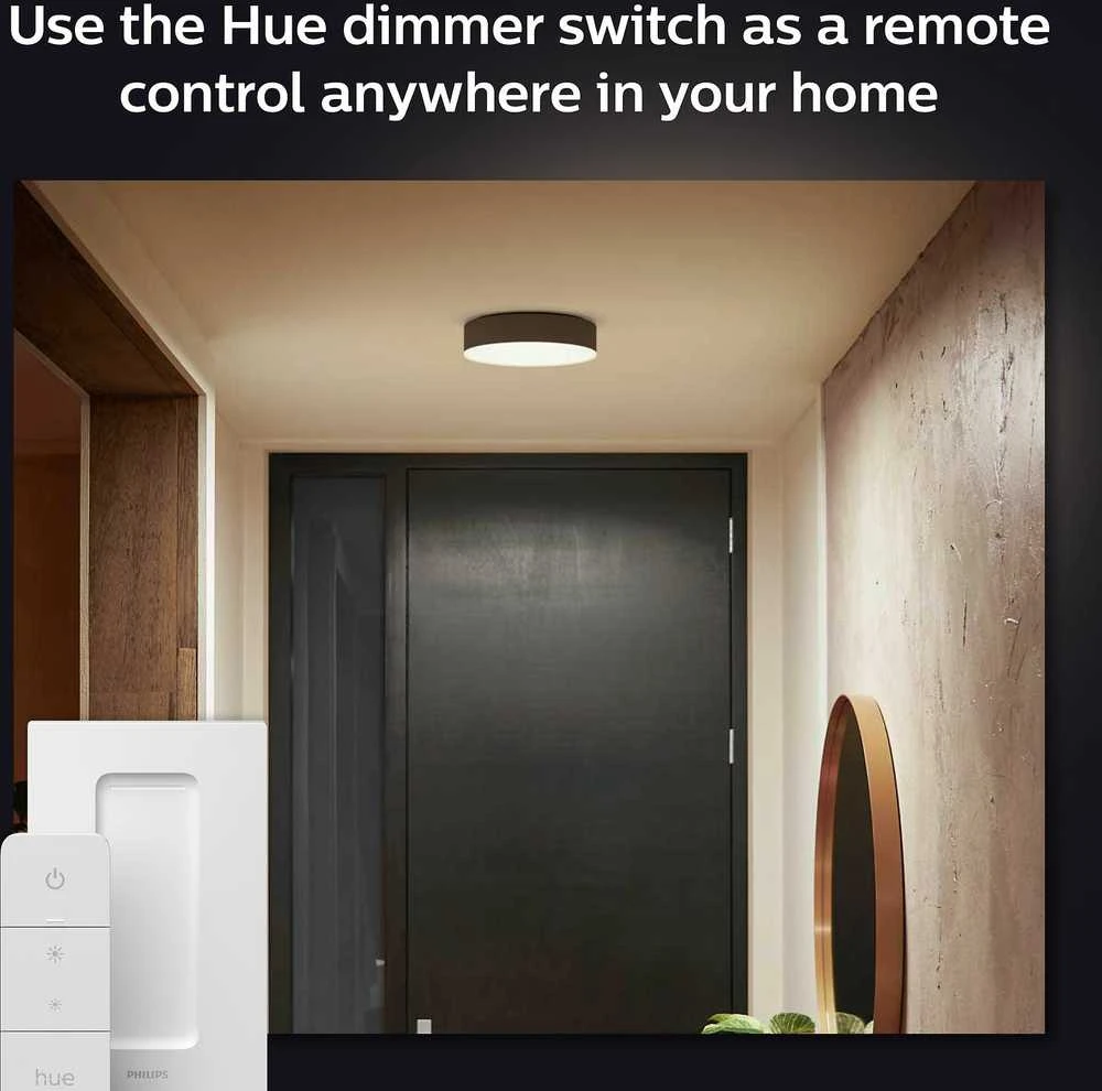 Lubinis šviestuvas Philips Hue Enrave juodas M