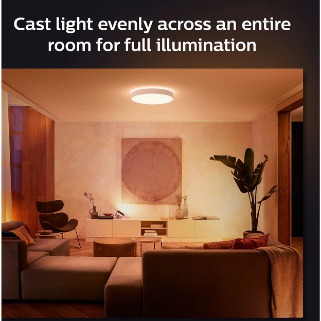 Philips Hue Enrave XL lubinis šviestuvas baltas | 48 W | Baltas Ambiance 2200-6500 | Bluetooth