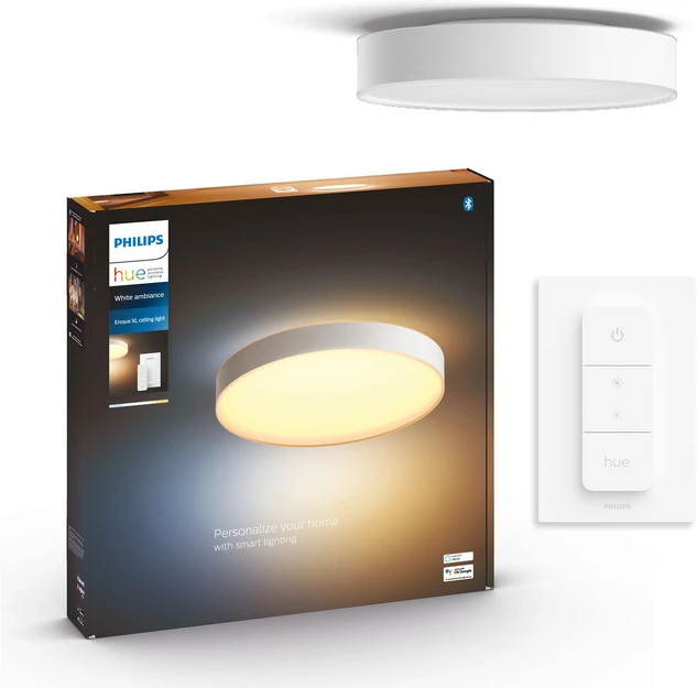 Philips Hue Enrave XL lubinis šviestuvas baltas | 48 W | Baltas Ambiance 2200-6500 | Bluetooth