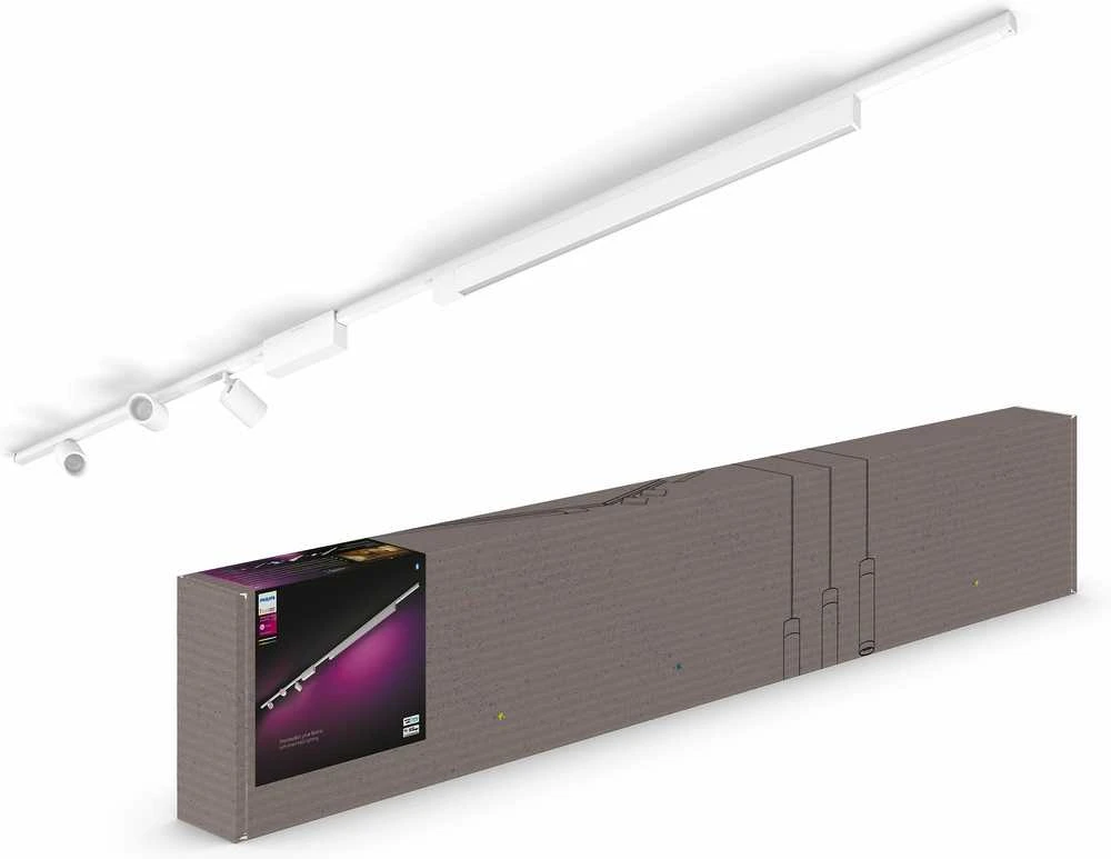 Lubinis šviestuvas Philips Hue Perifo 3xcylinder spot + balta lubų juosta