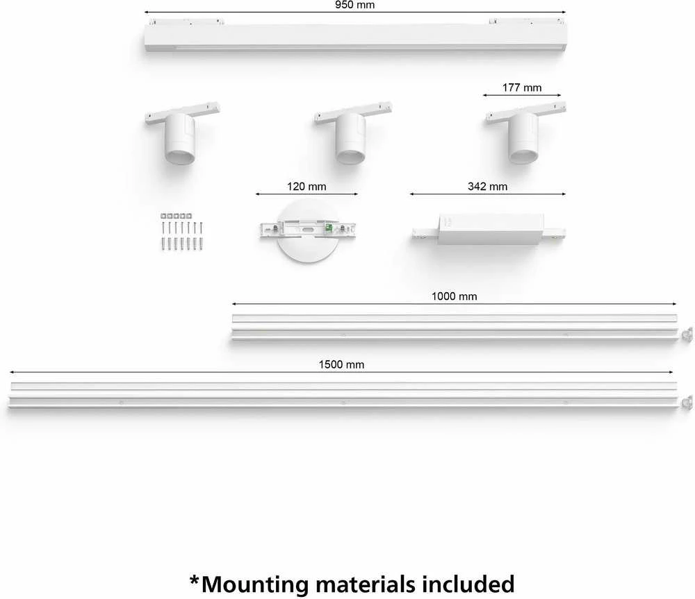 Lubinis šviestuvas Philips Hue Perifo 3xcylinder spot + balta lubų juosta