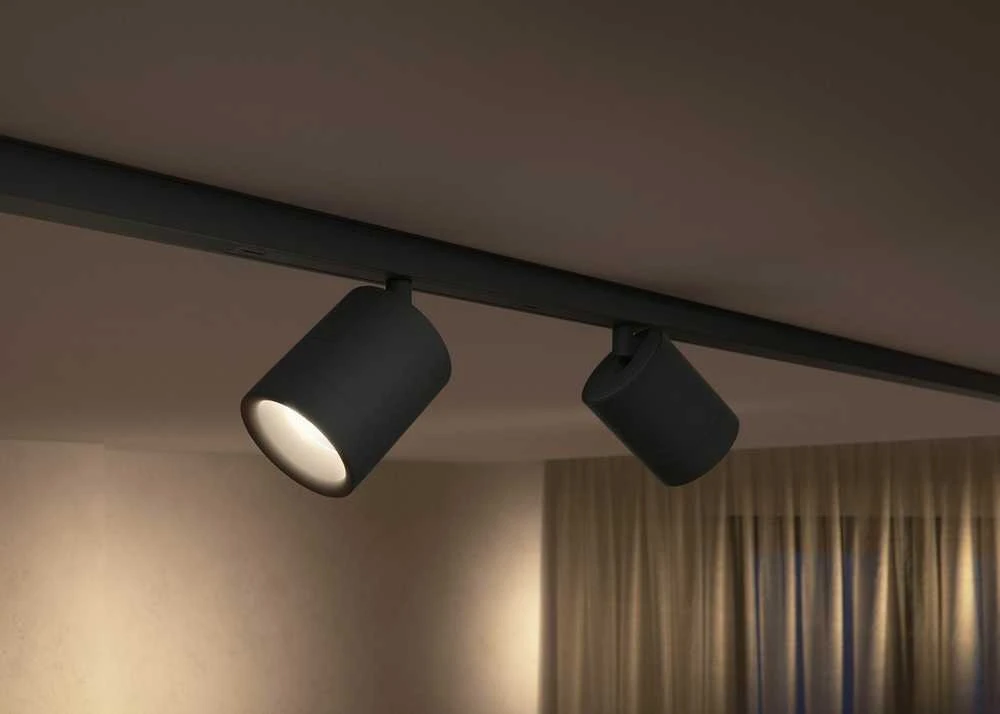 Philips Hue Perifo cilindrinis prožektorius juodas