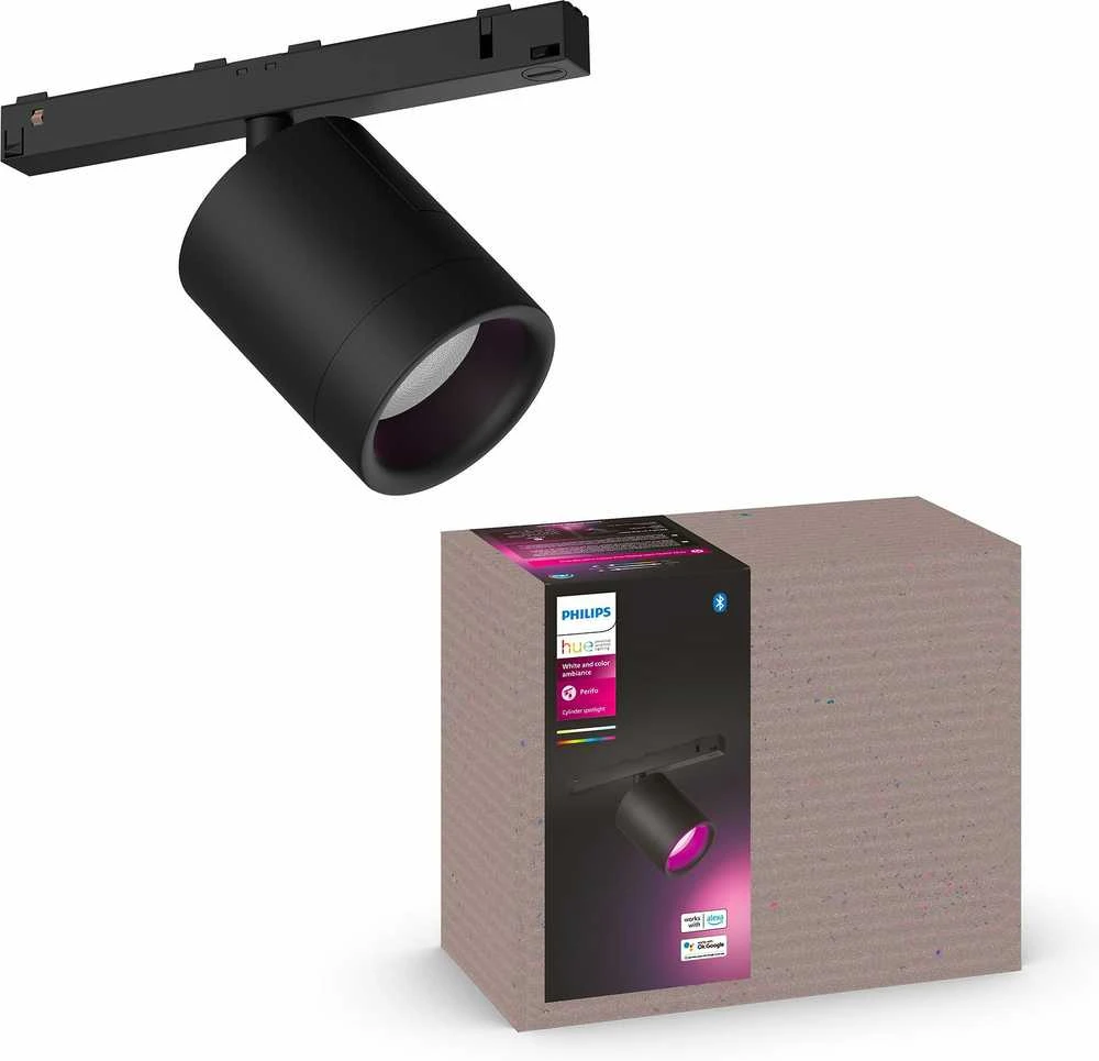 Philips Hue Perifo cilindrinis prožektorius juodas