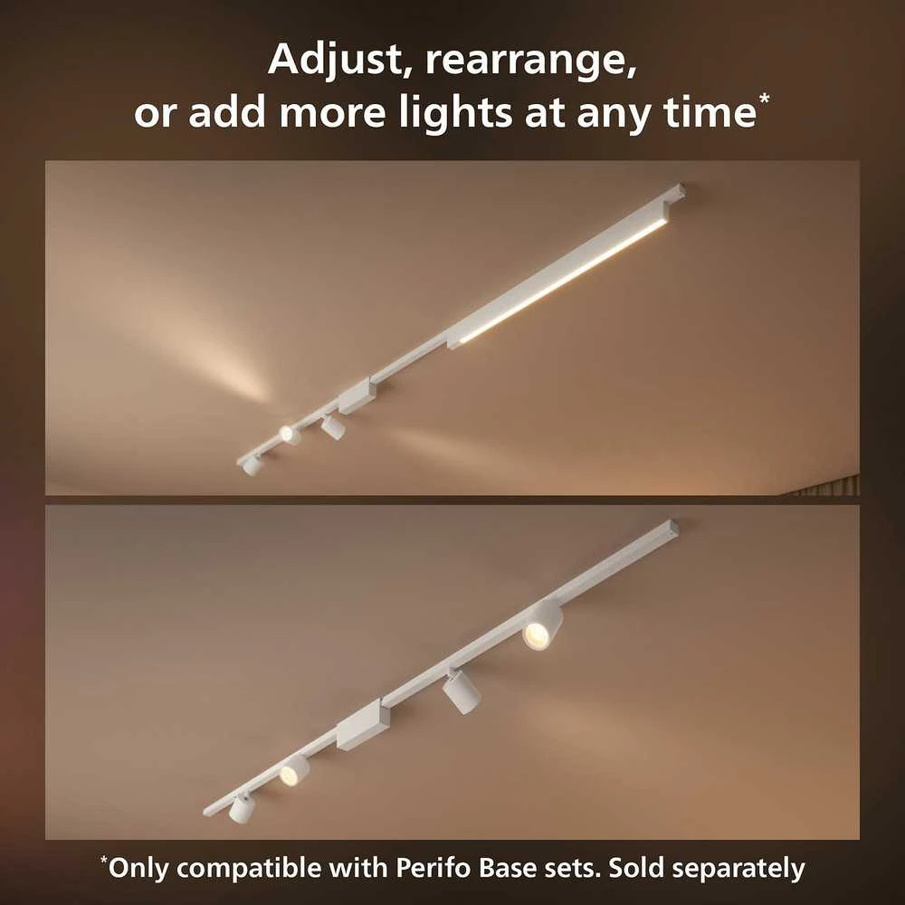 Philips Hue Perifo cilindrinis prožektorius juodas