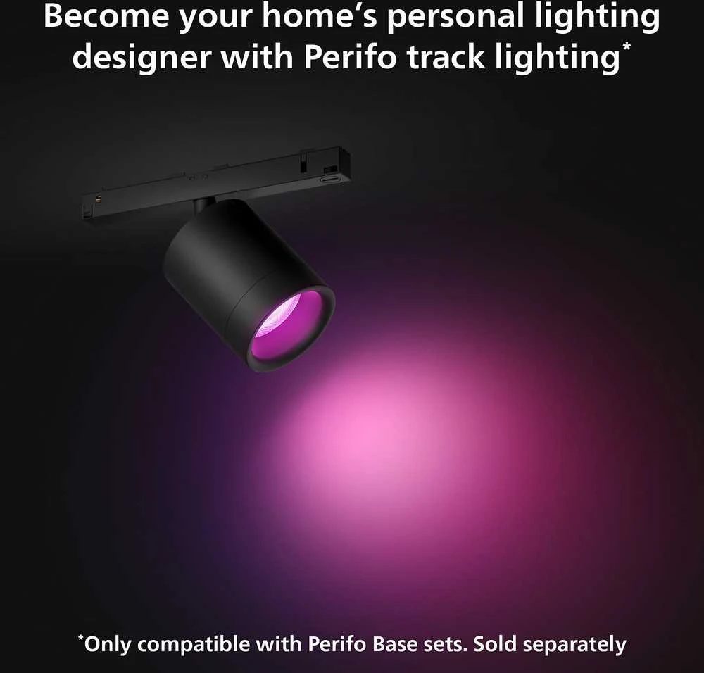 Philips Hue Perifo cilindrinis prožektorius juodas