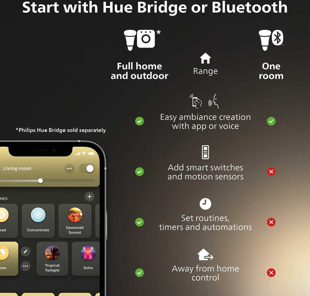 Lubinis šviestuvas Philips Hue Baltas Amb. Runner Spot 2 flg. Weiß 2x350lm inkl. Dimmschalter