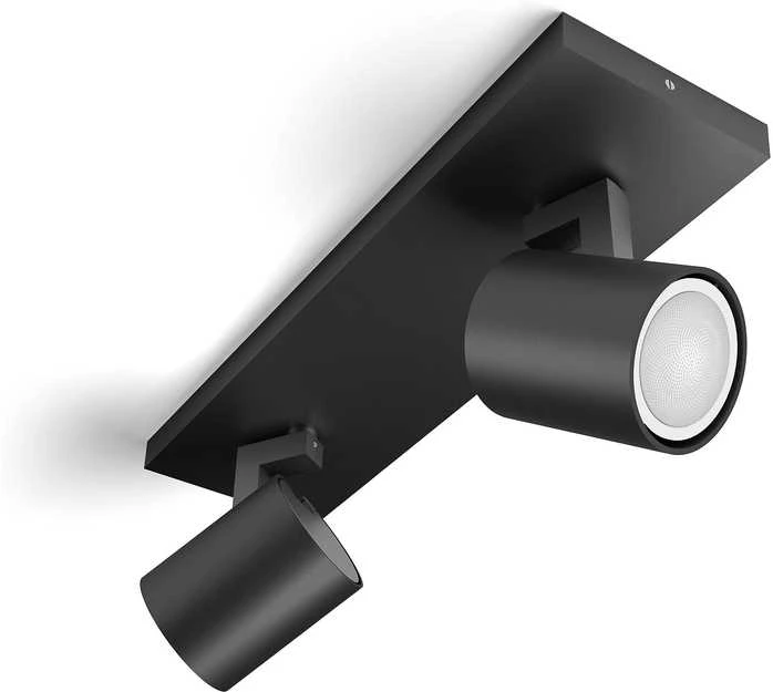 Lubinis šviestuvas Philips Hue Runner baltas ambiance -älyspottivalaisin, 2-osainen, musta, BT, 2 x 4,2 W