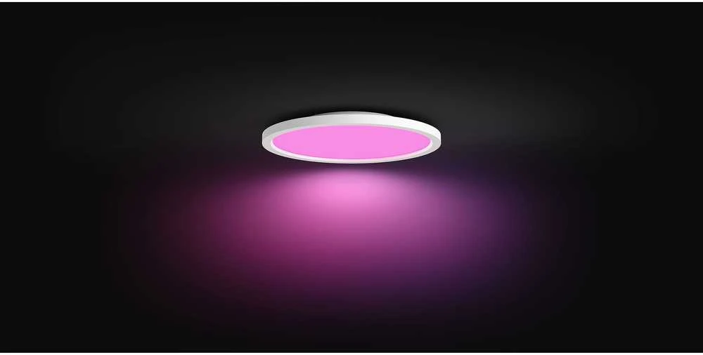 Lubinis šviestuvas „Philips Hue Surimu“ apvalus panelinis šviestuvas, 39,5 cm | „Bluetooth“, „Zigbee“
