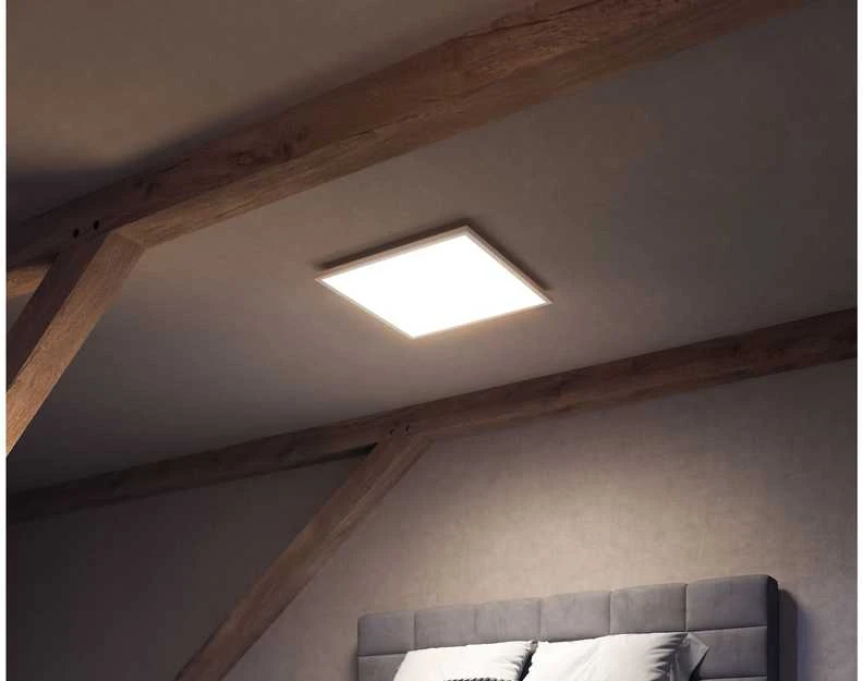 Lubinis šviestuvas „Philips Hue Surimu“ kvadratinis panelinis šviestuvas, 60 x 60 cm | 2000–6500 „Hue Baltas“ spalvų atmosfera