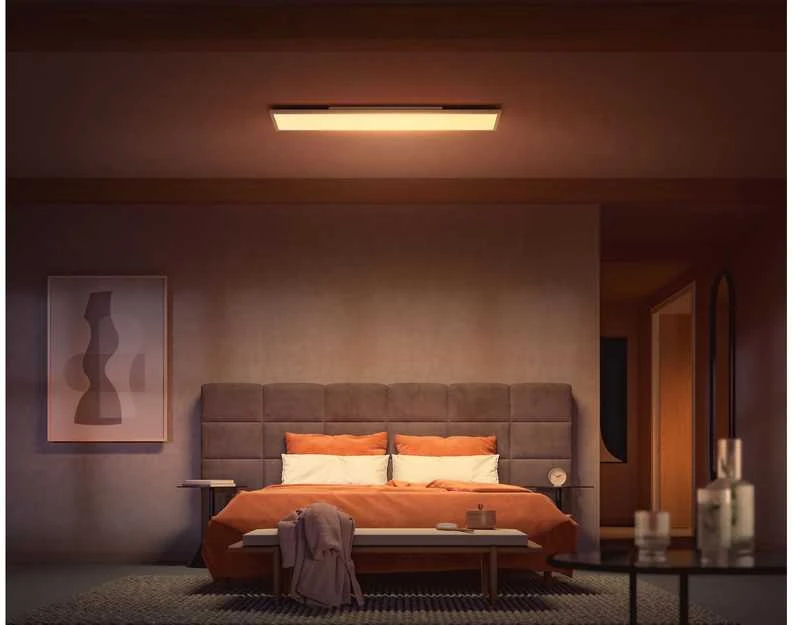 Lubinis šviestuvas „Philips Hue Surimu“ stačiakampis panelinis šviestuvas, 120 x 30 cm | 2000–6500 „Hue Baltas Color Ambiance“ | „Bluetooth“, „Zigbee“