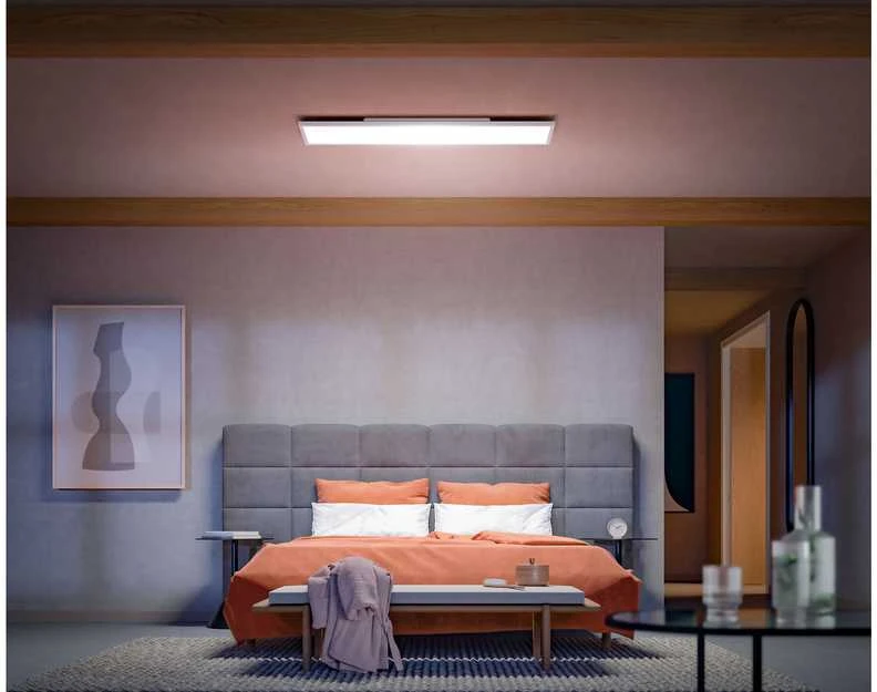Lubinis šviestuvas „Philips Hue Surimu“ stačiakampis panelinis šviestuvas, 120 x 30 cm | 2000–6500 „Hue Baltas Color Ambiance“ | „Bluetooth“, „Zigbee“