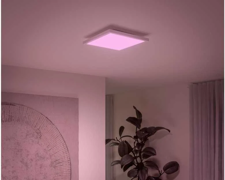 Lubinis šviestuvas „Philips Hue Surimu Panel Square Small“ | 2000–6500 K, „Hue Baltas“ ir „Color Ambiance“
