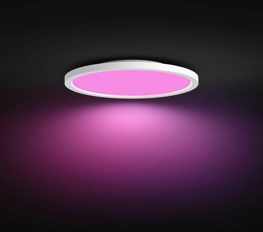 Lubinis šviestuvas Lampa sufitowa Signify Philips Hue Baltas & Col. Amb. Panel apvalus Surimu Baltas