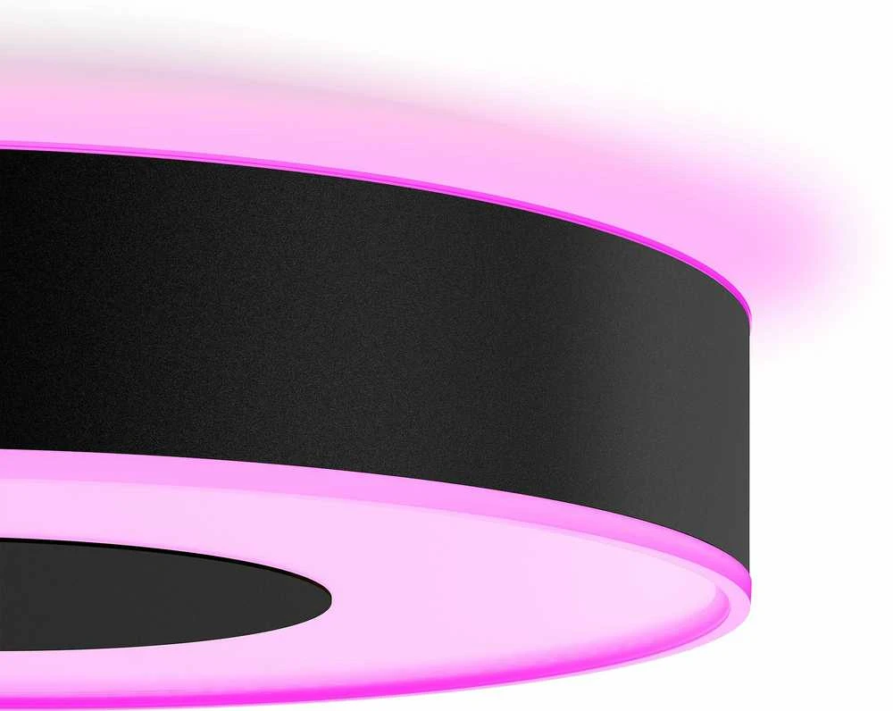 Philips Hue Baltas & Color Ambiance Xamento lubinis šviestuvas apvalus juodas • M