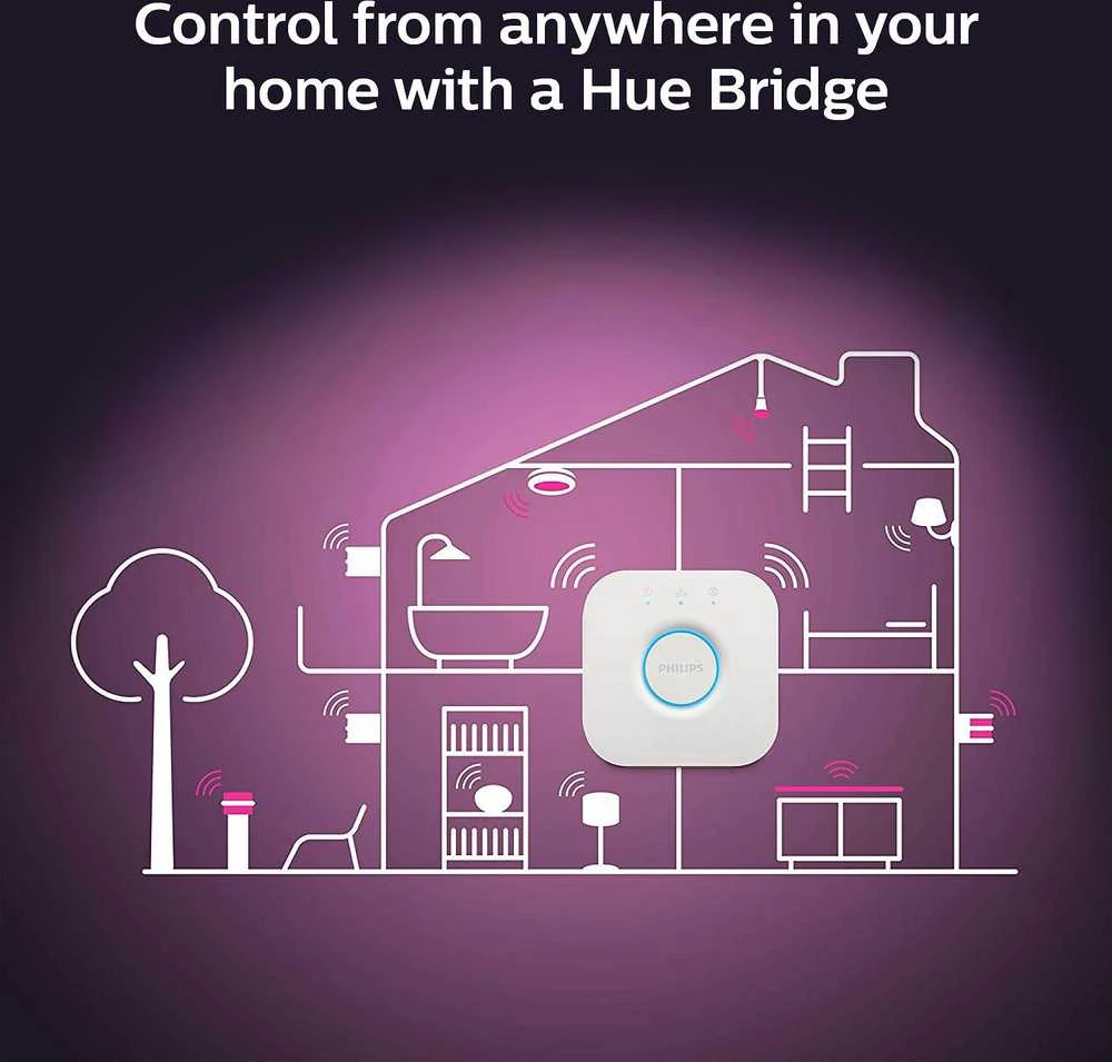 Philips Hue Baltas & Color Ambiance Xamento lubinis šviestuvas apvalus juodas • M