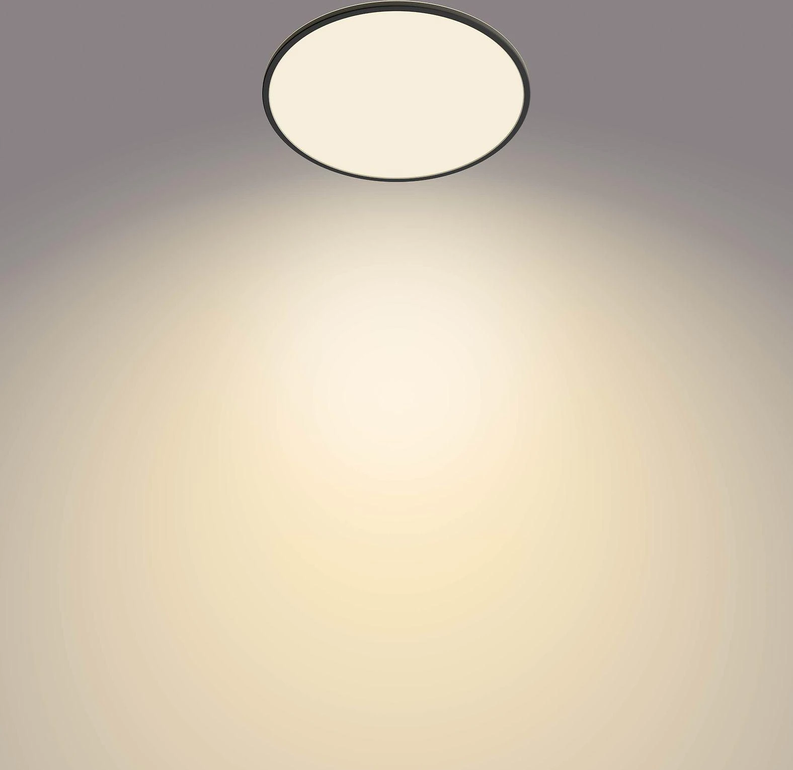 Lubinis šviestuvas Šviestuvas Philips Superslim, 36W, 2700°K, juodas