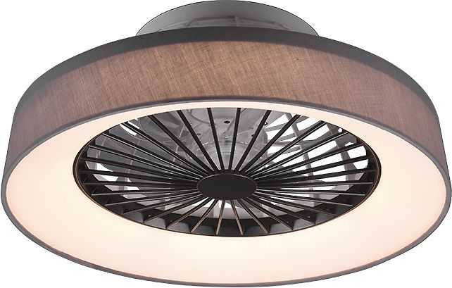 Lubinis šviestuvas Trio Farsund -LED-tuuletinvalaisin 47 cm, 30 W, harmaa