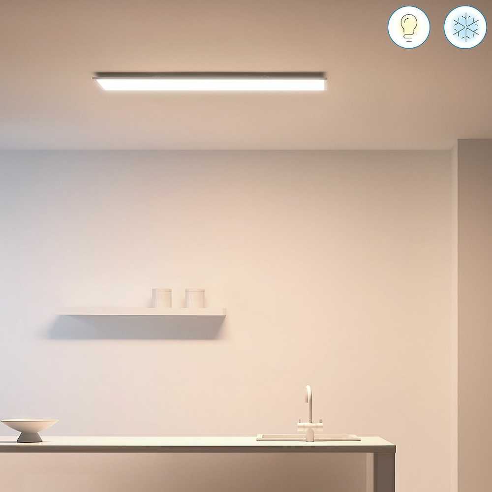 Lubinis šviestuvas Lampa sufitowa Signify WiZ Baltas Panel Tunable 3400lm Weiß Einzelpack