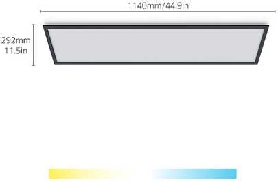 Lampa sufitowa Signify WiZ Baltas Panel Tunable 3400lm Juodas Einzelpack