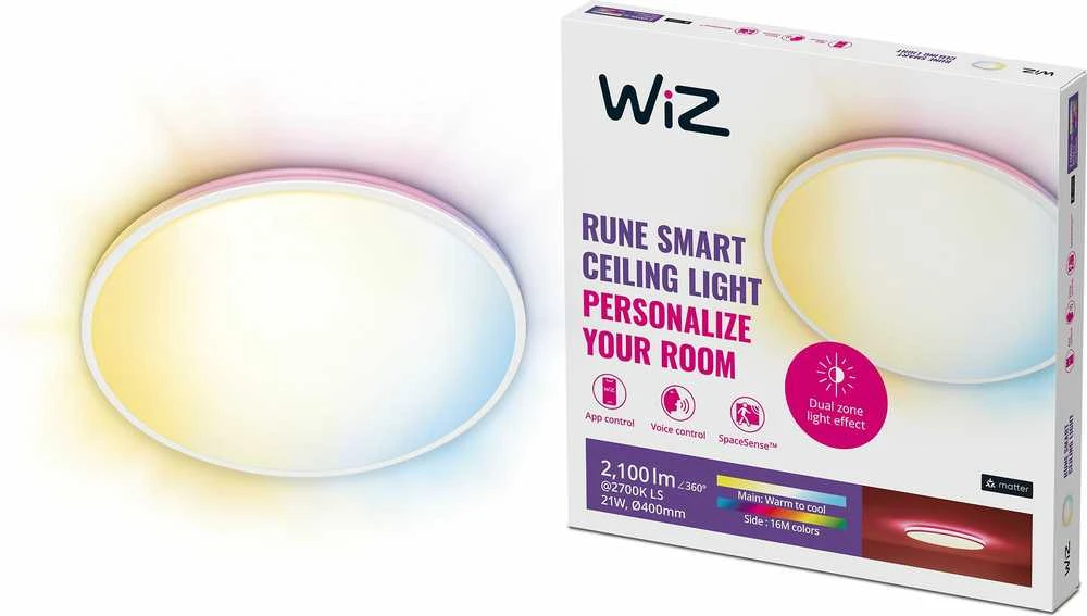 WiZ Rune RGB,21W,2700-6500 (RGB),IP20,baltas