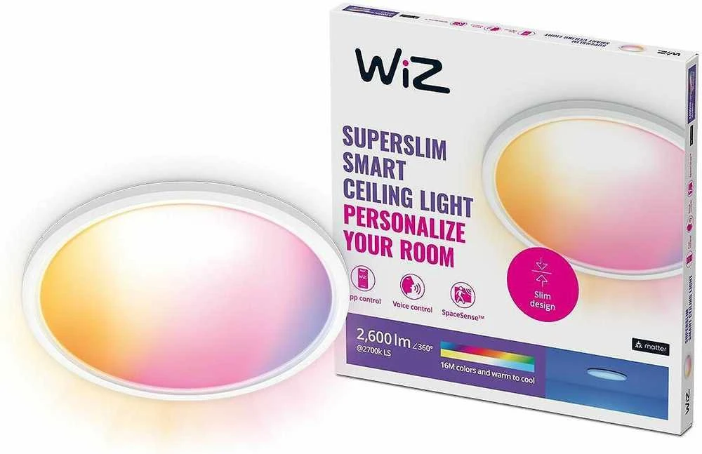 Wiz - SuperSlim WiZ lubinis šviestuvas 22W W 22-65K RGB