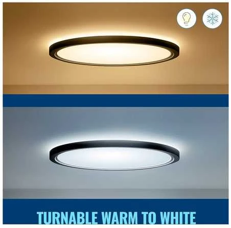 Lubinis šviestuvas WiZ Superslim RGB,22W,2700-6500 (RGB),IP20,juodas