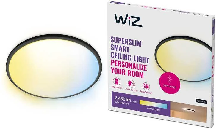 Lubinis šviestuvas Wiz ŠVIES TVIRT WIFI 22W 2450LM 43CM TW B