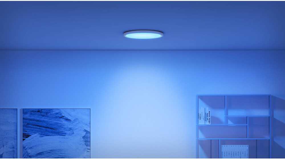 Lubinis šviestuvas WiZ Smart WiFi SuperSlim Ceiling 545mm, Baltas | 32 W | 2200-6500 K (RGB)