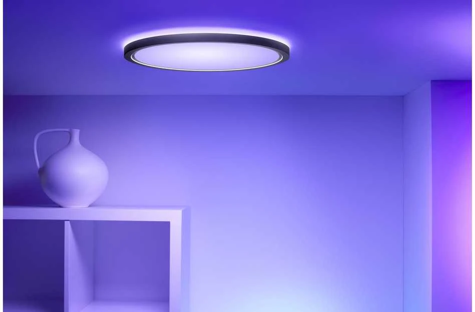 Lubinis šviestuvas WiZ Superslim RGB,22W,2700-6500 (RGB),IP20,juodas