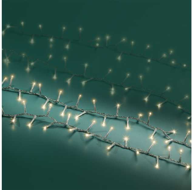 LED žibintų vainikas Lumineo Balta