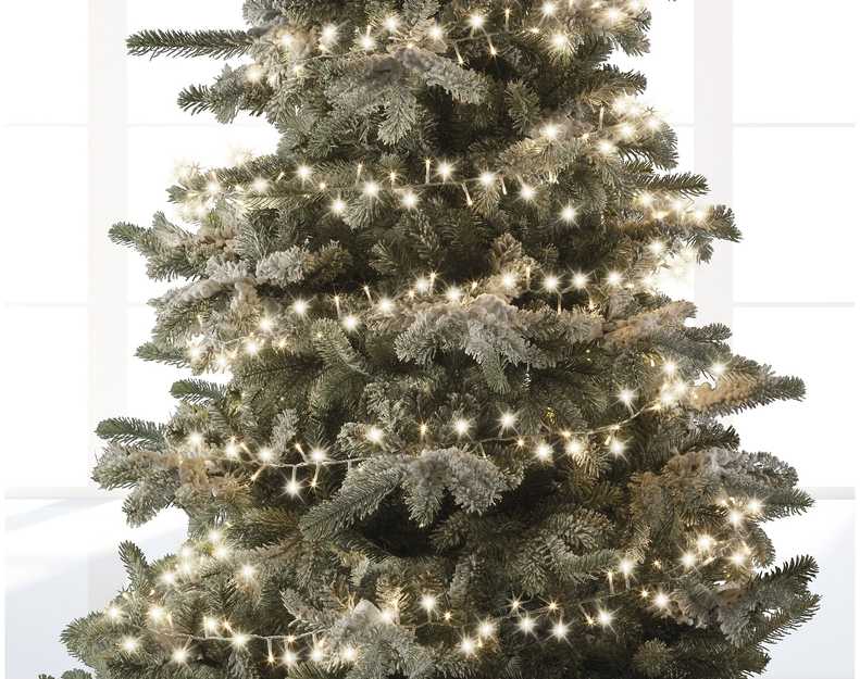 LED žibintų vainikas Lumineo Balta
