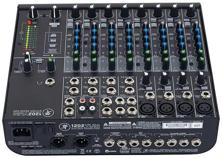 MCK Mackie 1202VLZ4 garsų maišiklis 12 kanalai 20 – 20000 Hz