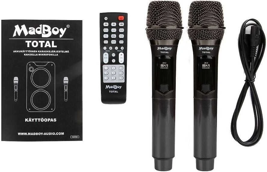 Madboy Audio MadBoy TOTAL karaokelaite langattomilla mikrofoneilla