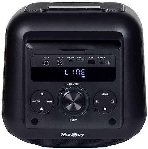 Madboy Audio ﻿MadBoy TOTAL S akkukäyttöinen karaokelaite langattomilla mikrofoneilla