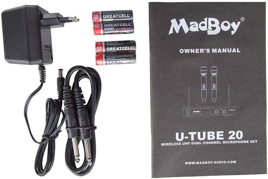 Madboy Audio MadBoy U-Tube 20 belaidžio karaoke mikrofono pora