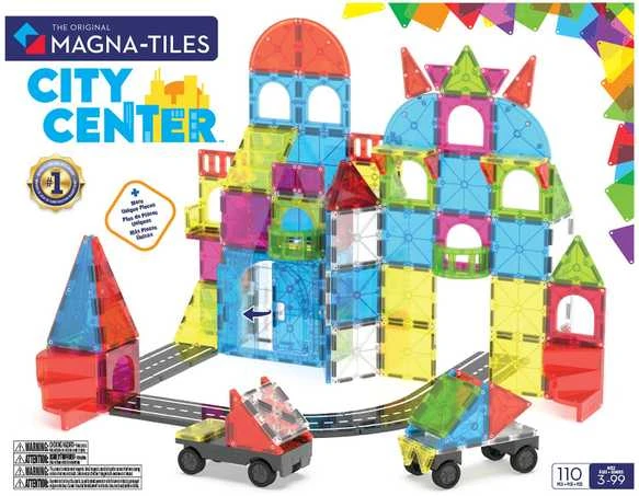 MAGNA-TILES - Miesto centras 110 vnt. (90364F)