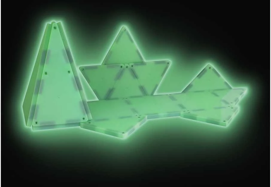 MAGNA-TILES Magnetinis šviečiantis konstruktorius, 16 det.