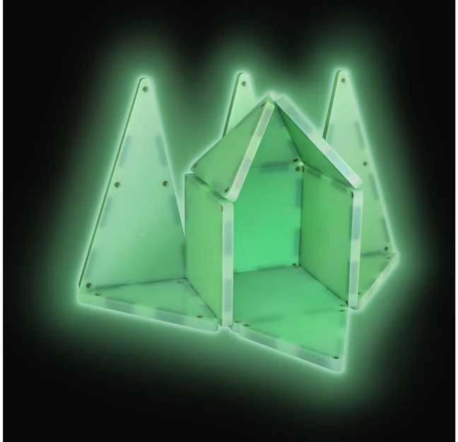 MAGNA-TILES Magnetinis šviečiantis konstruktorius, 16 det.