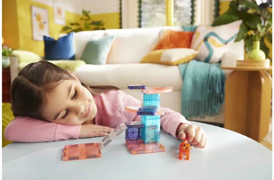 MAGNA-TILES Magnetinis konstruktorius „Kačiuko draskyklė“, 13 det.