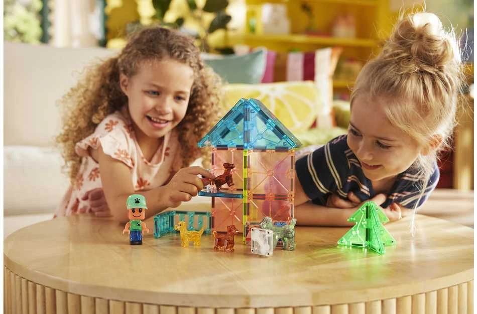 MAGNA-TILES Magnetinis konstruktorius „Šuniukų parkas“, 27 det.