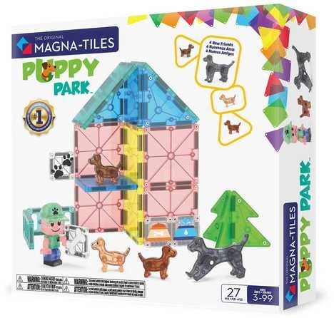 MAGNA-TILES Magnetinis konstruktorius „Šuniukų parkas“, 27 det.