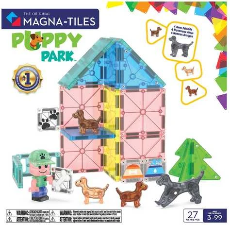 MAGNA-TILES Magnetinis konstruktorius „Šuniukų parkas“, 27 det.